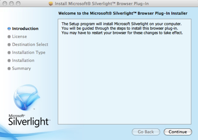 silverlight install for mac